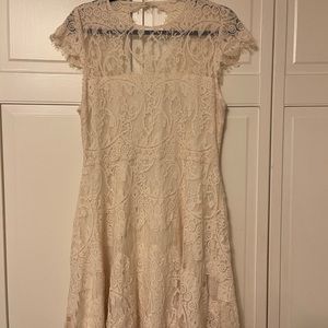 Lace off white dress